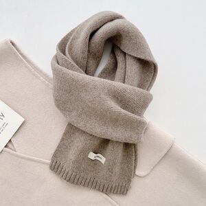 Beige Knit Scarf